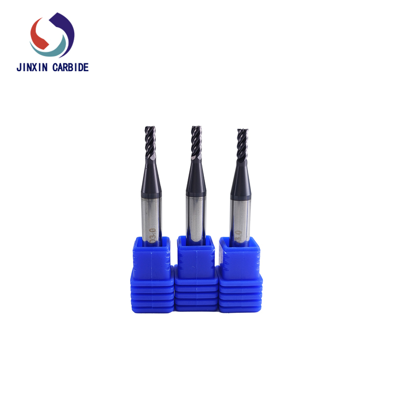 Çelik Kesim için HRC 60 Tungsten Karbür Parmak Frezeler