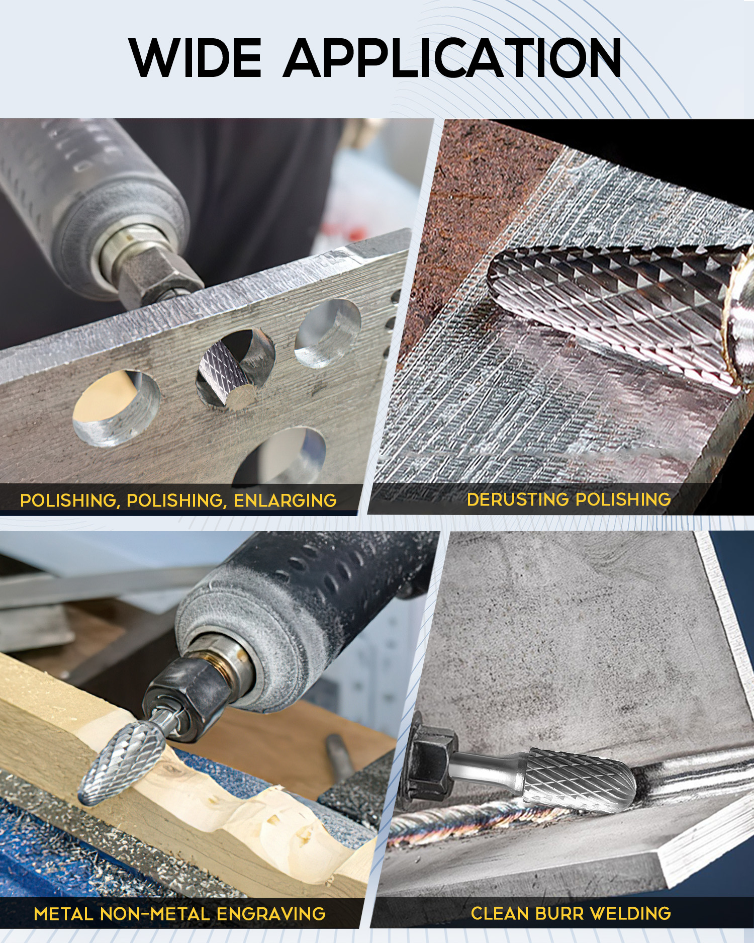 karb&uuml;r frezeler i&ccedil;in uygulama