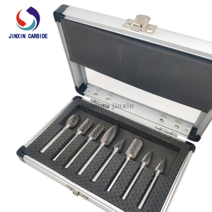 6mm Shank 8pcs Tungsten Karbür Rotary Boz Seti Alüminyum Kutu