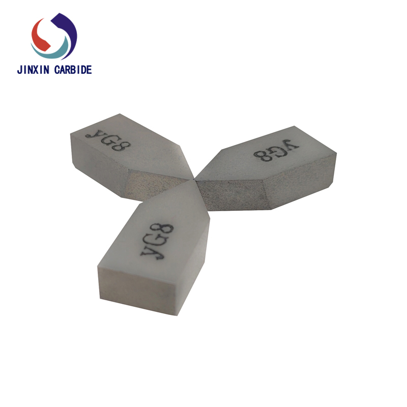 Çeliğin Finiş Tornalanması için YG8 C122 Tungsten Karbür Lehimli Uçlar