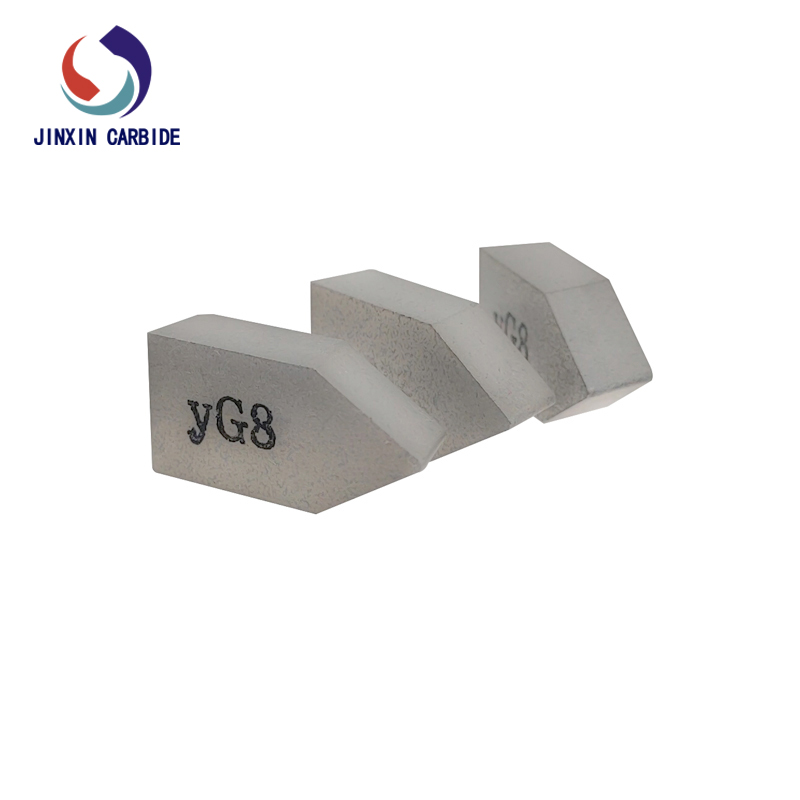 Çeliğin Finiş Tornalanması için YG8 C122 Tungsten Karbür Lehimli Uçlar